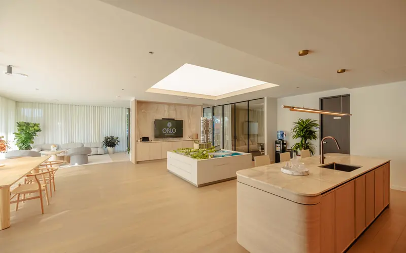 Kitchen joinery installed as part of an interior fitout