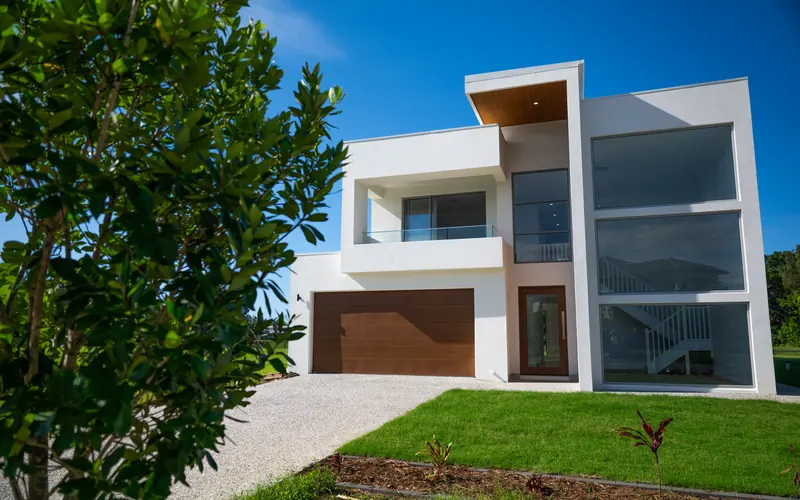 Completed building facade following refurbishment