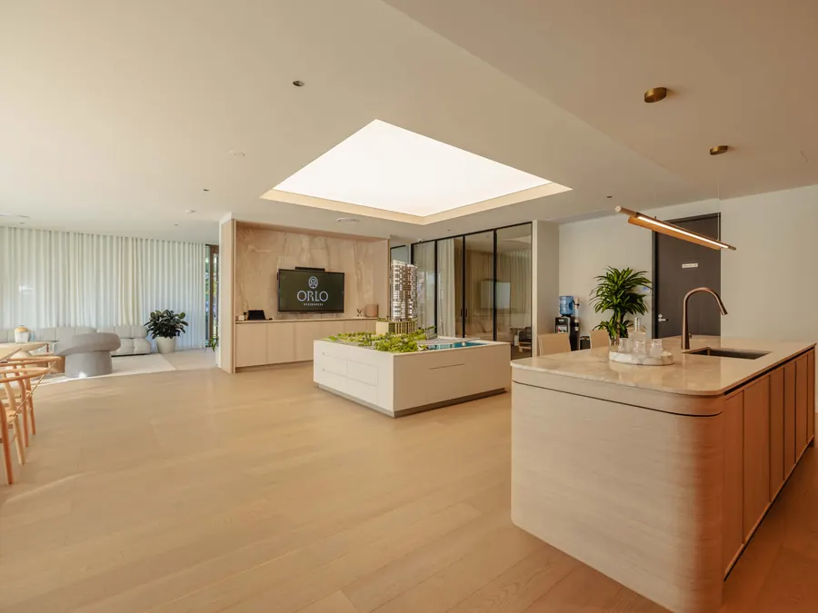 Completed interior fitout with joinery and finishes
